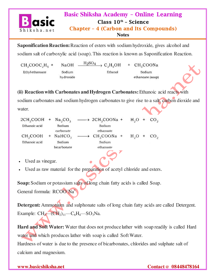 CBSE Class 10 Chapter 4 NCERT Science Notes